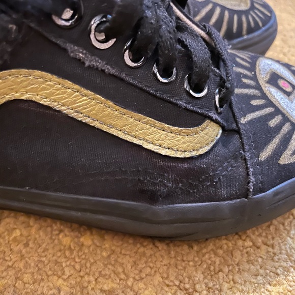 Unisex Black and Gold Unicorn Boho VANS EUC size 6.5 men’s 8 women’s - Picture 11 of 12